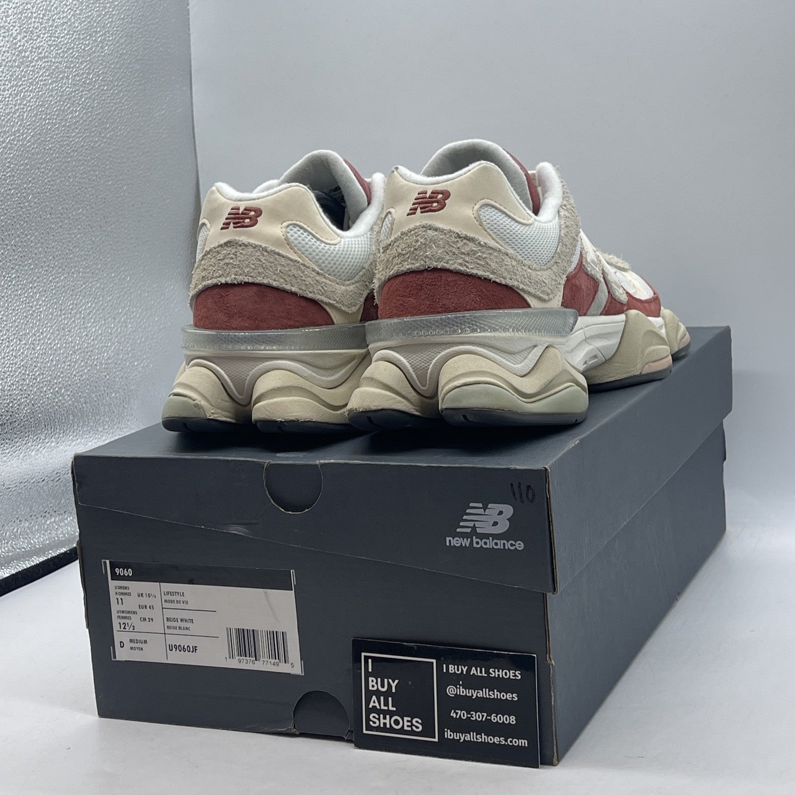 Size 11 - New Balance 9060 Festival Pack Brown White Suede (U9060JF)