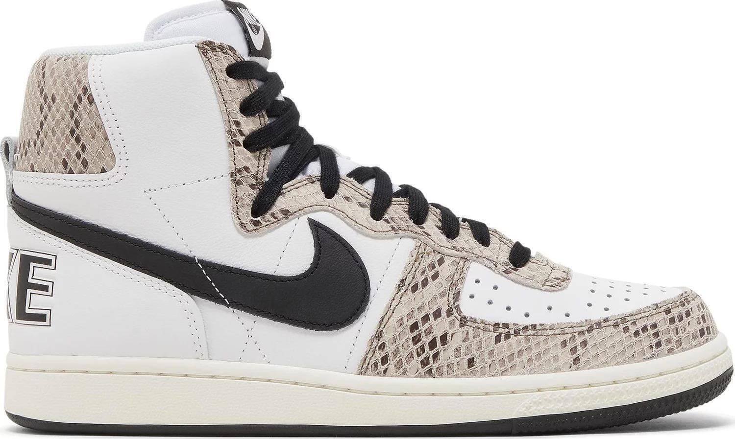 Size 13 - Nike Terminator High Cocoa Snake Black White Leather (FB1318-100)