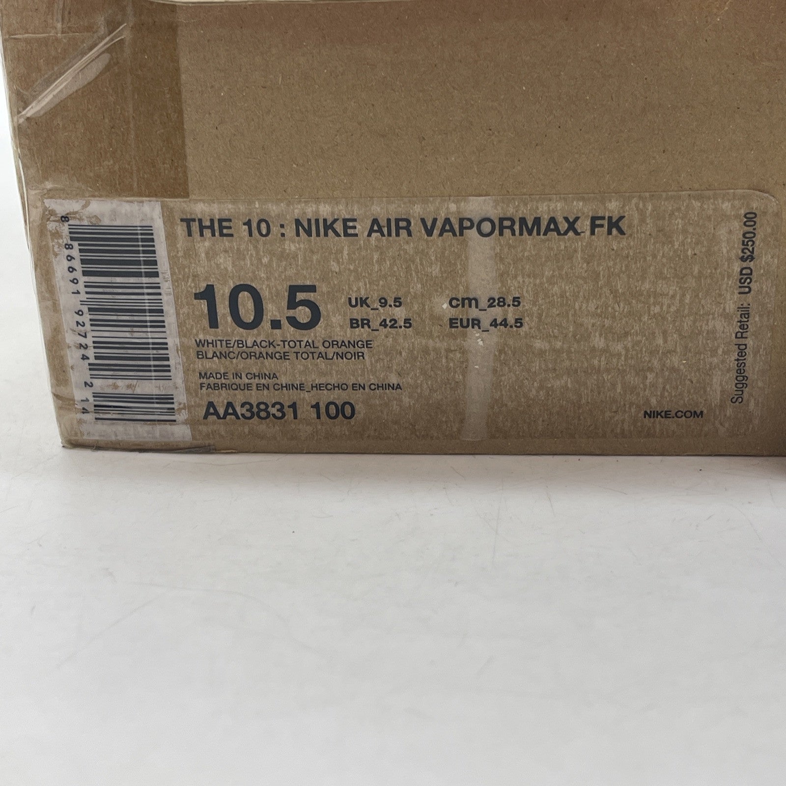 Size 10.5 - Nike Off-White x Air VaporMax Part 2 White Suede (AA3831-100)