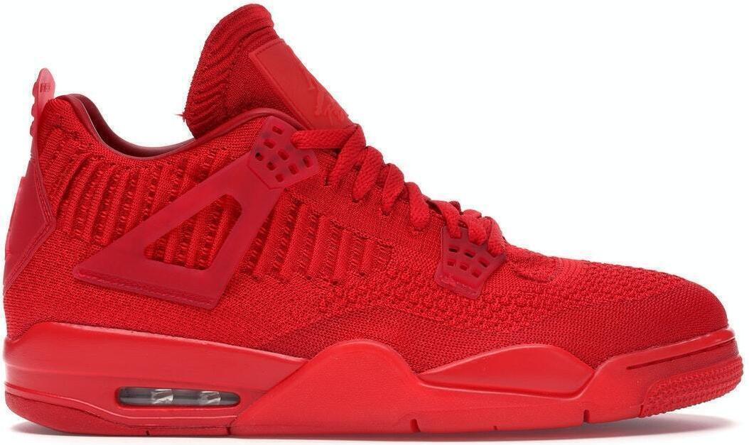 Size 10 - Air Jordan 4 Retro Flyknit University Red Suede (AQ3559-600)