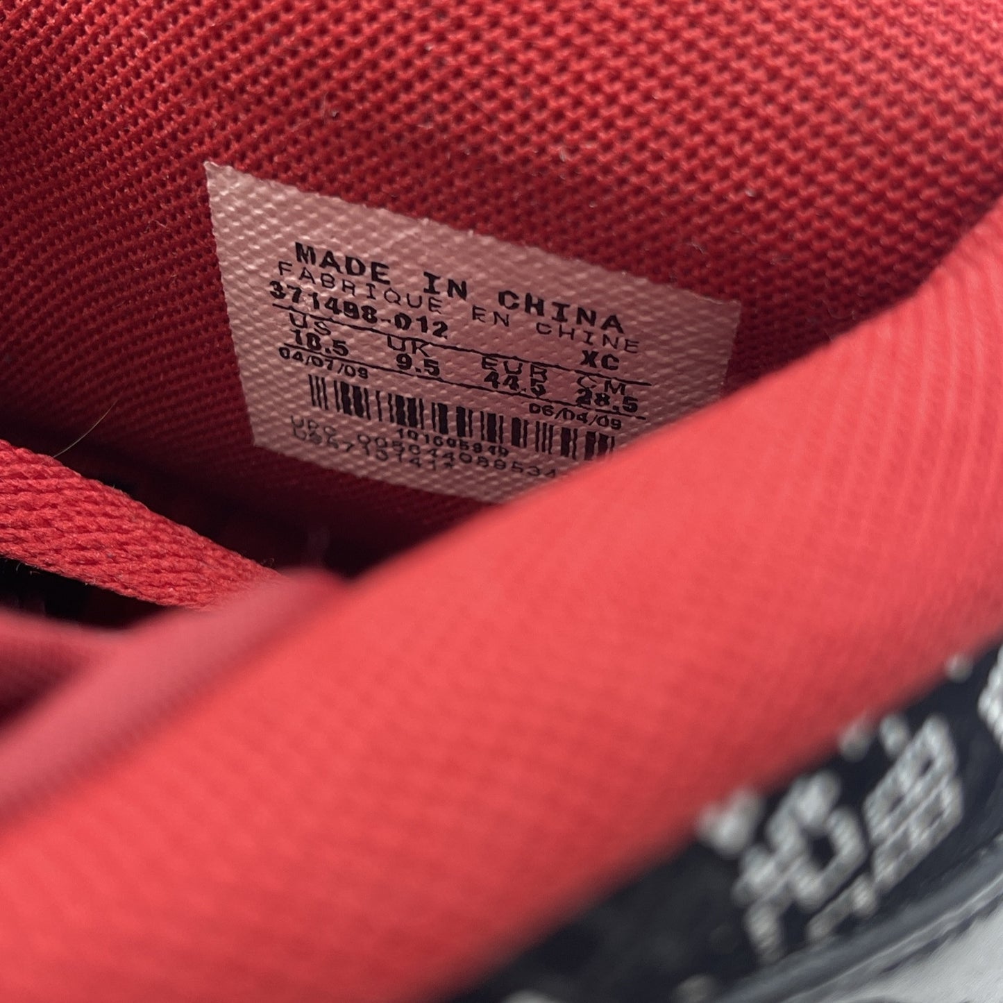 Size 10.5 - Air Jordan 1 Hof High Hall Of Fame Black White Red (371498-012)