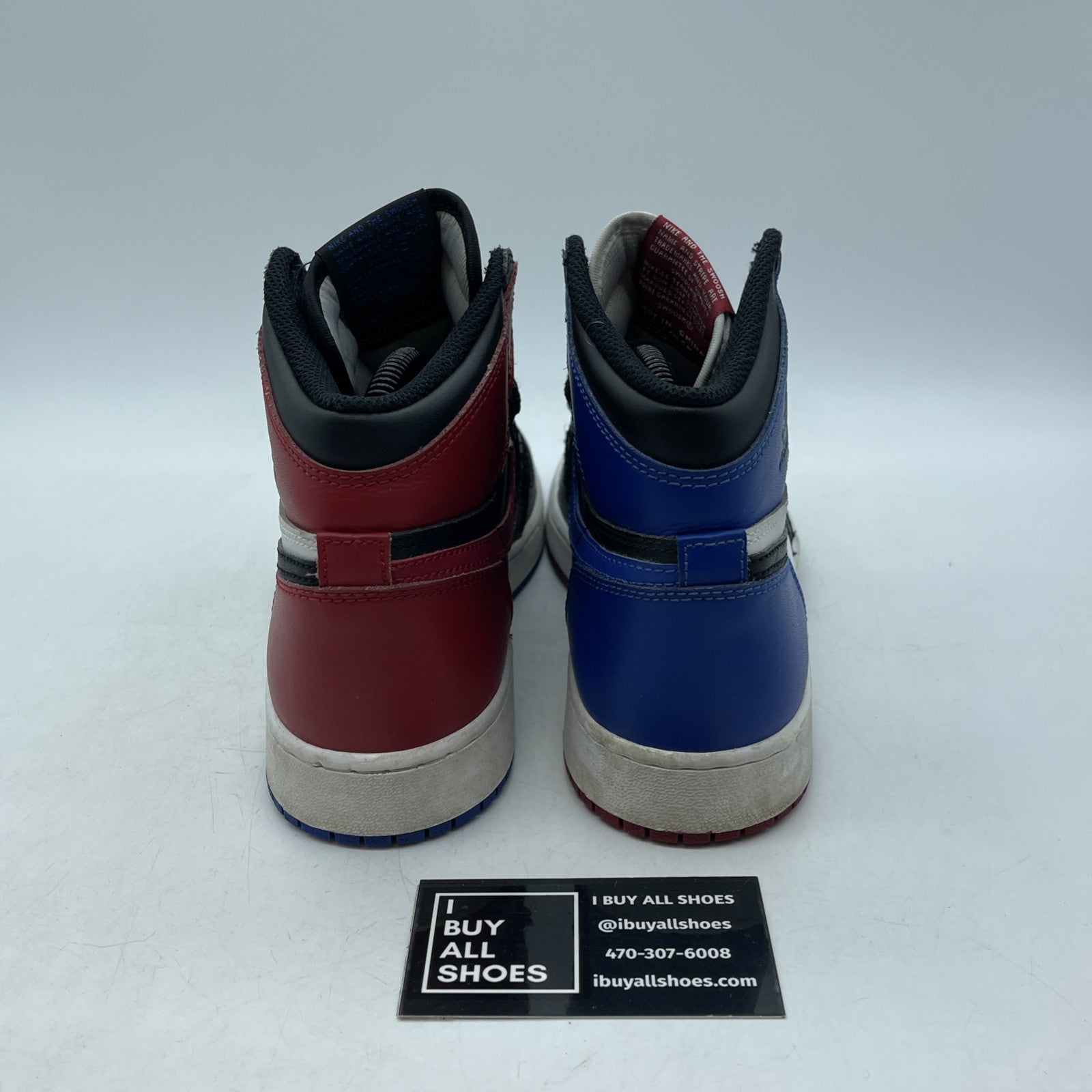 Size 5.5Y - Air Jordan 1 Retro High OG GS Top 3 Black White Red Blue 575441-026