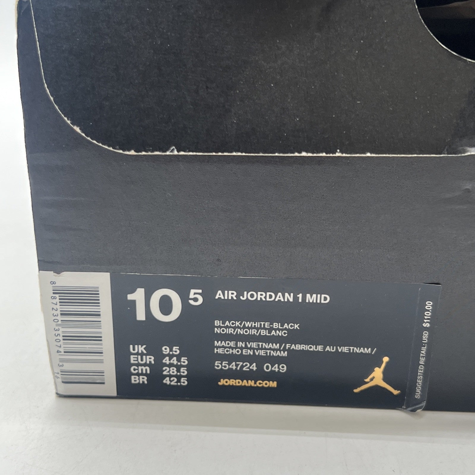 Size 10.5 - Air Jordan 1 Mid Speckle (554724-049)