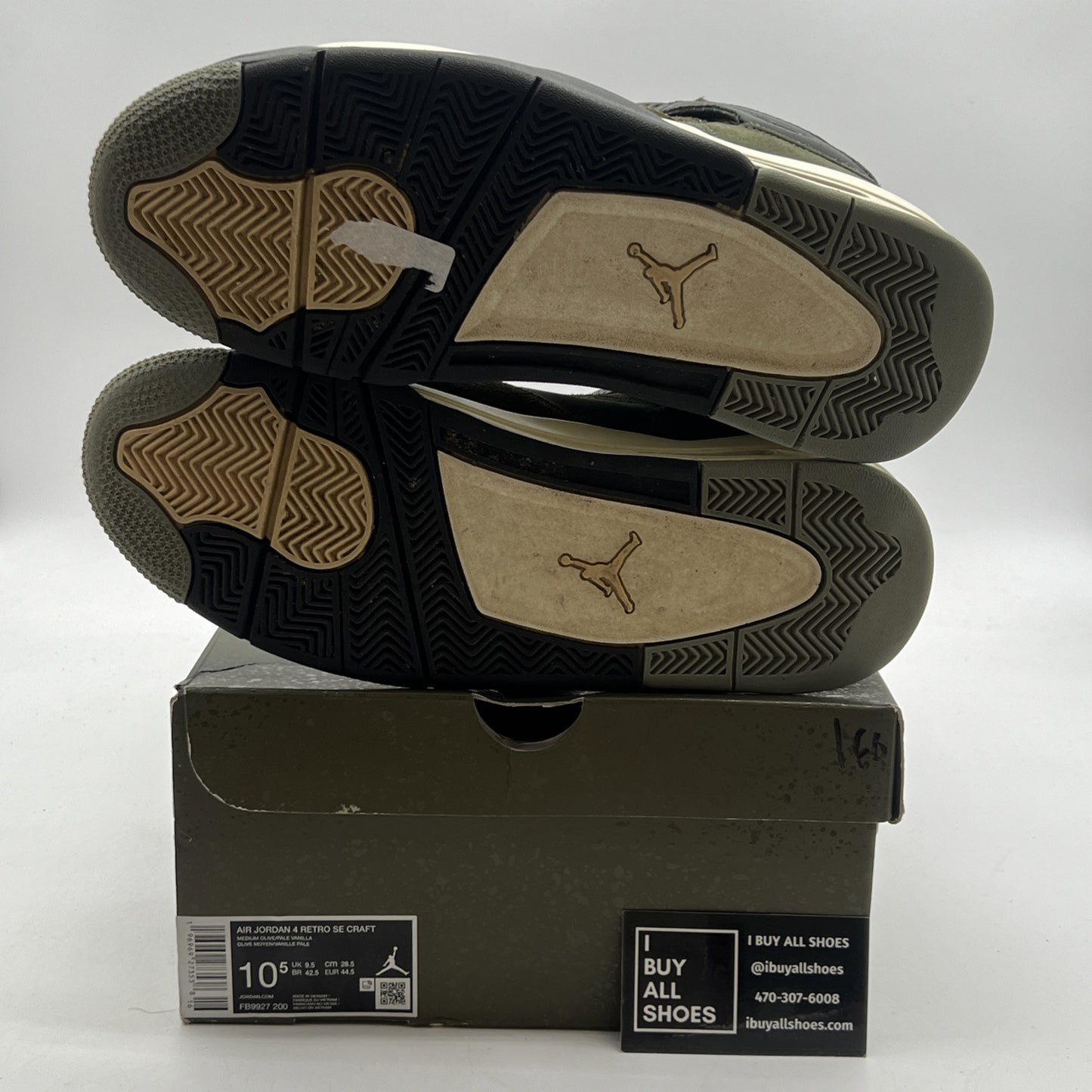 Size 10.5 - Air Jordan 4 SE Retro Low Craft - Olive (FB9927-200)