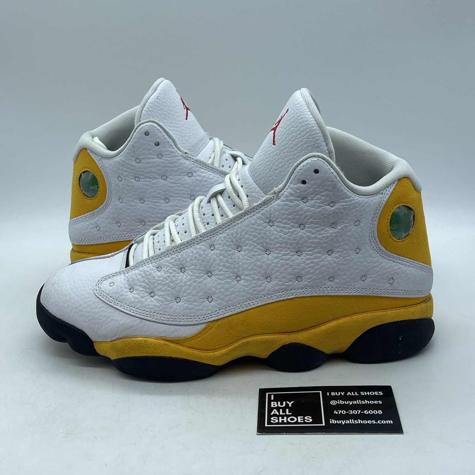 Size 10.5 - Jordan 13 Del Sol 2022 Yellow White Suede Leather (414571-167)