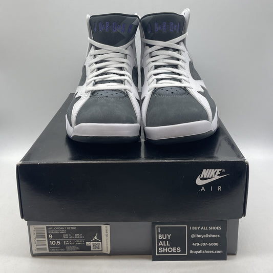 Size 9 - Air Jordan 7 Retro 2021 Flint Grey White Suede Leather (CU9307-100)