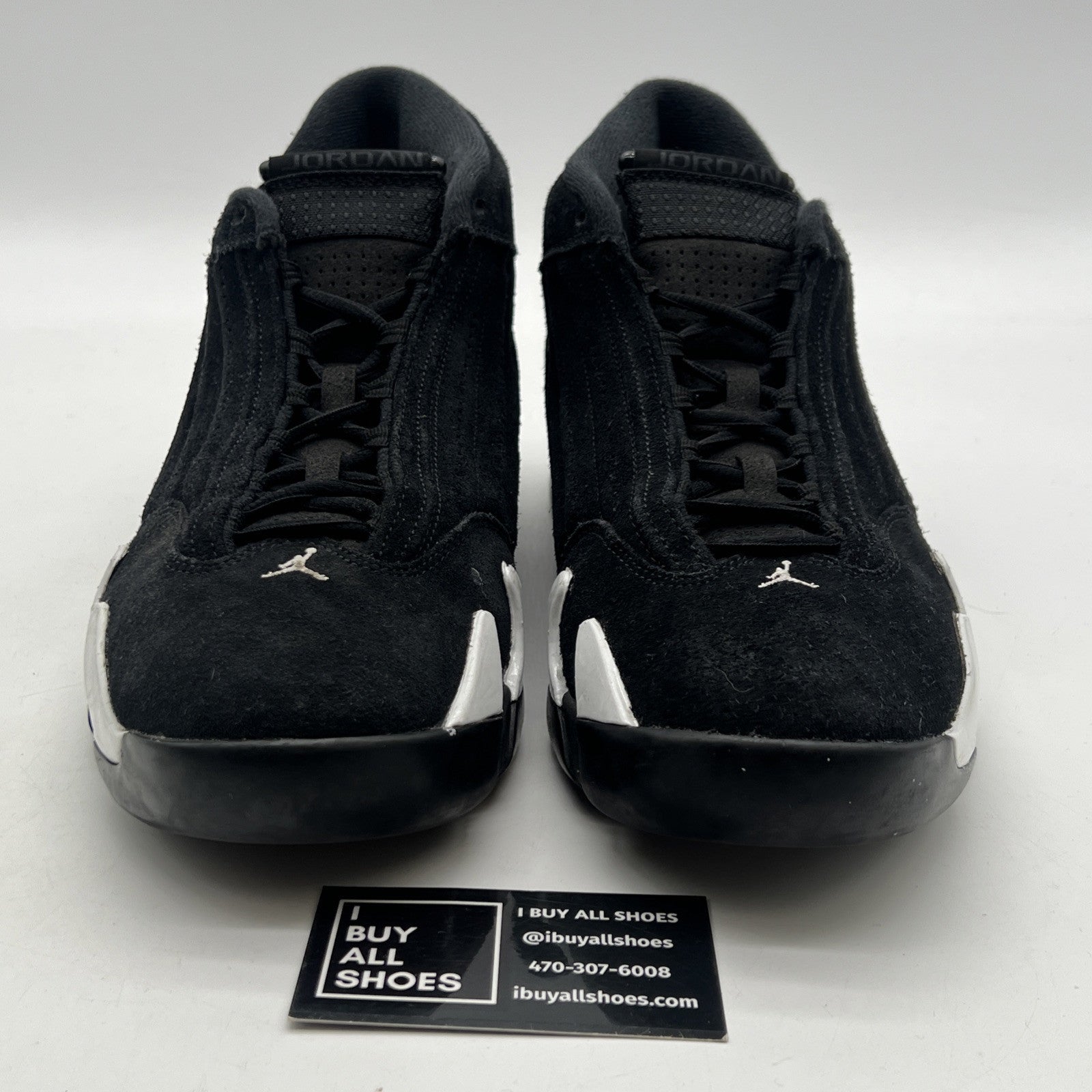 Size 11.5 - Air Jordan 14 Retro Black White (487471-016)