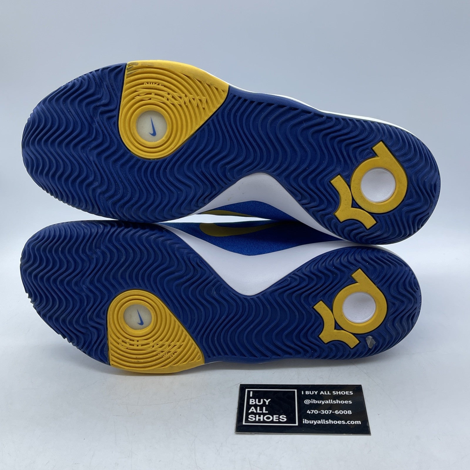 Size 11 - Nike KD Trey 5 V Warriors Blue White Suede Leather (DA7767-603