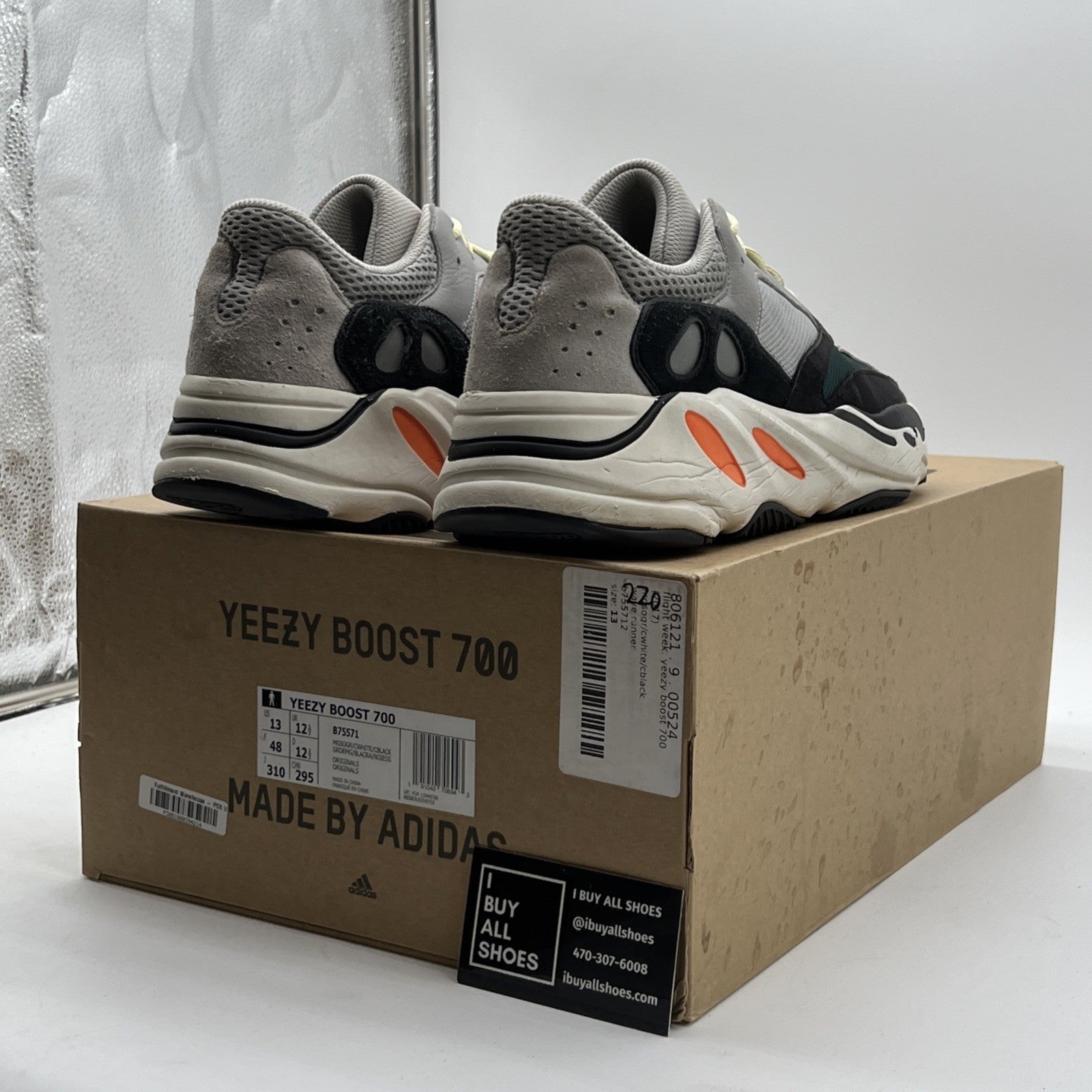 Size 13 - Adidas Yeezy Boost 700 Low Wave Runner (B75571)