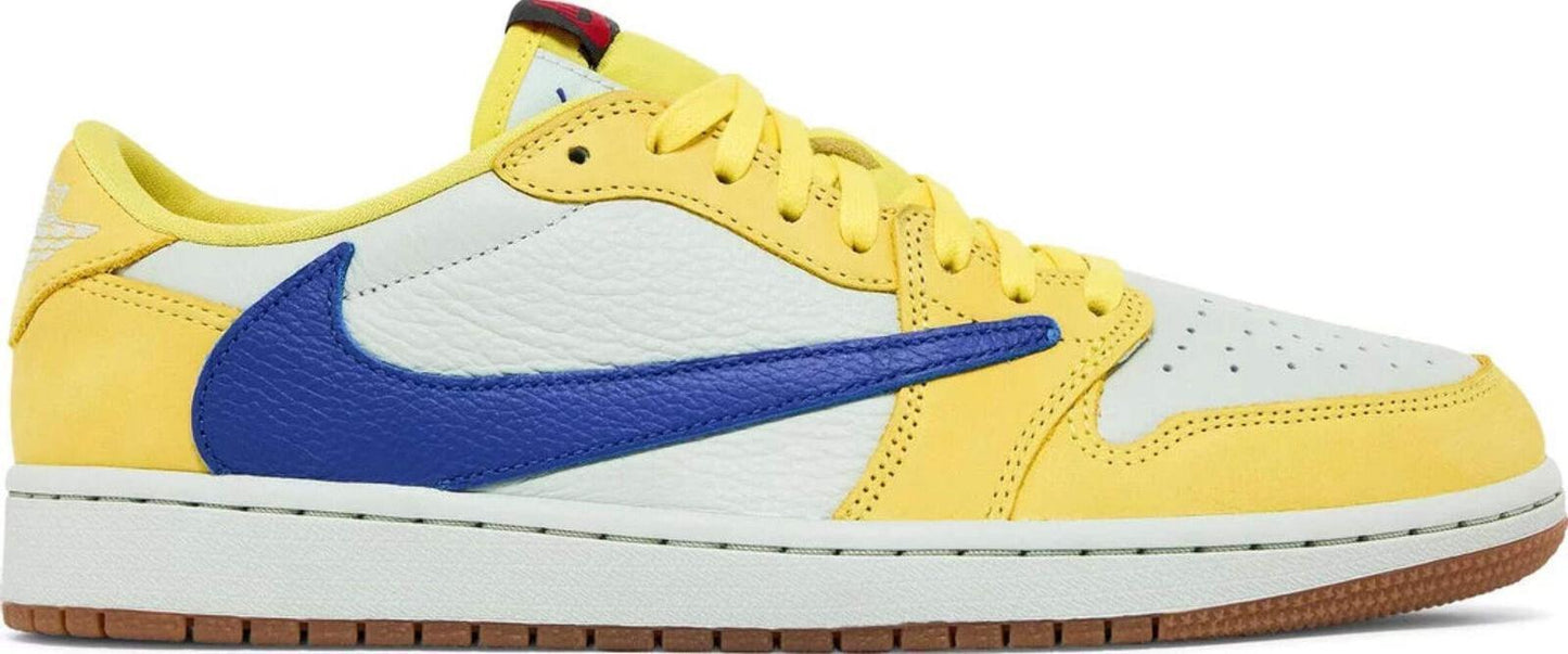 Size 10.5W - Travis Scott x Air Jordan 1 Retro OG SP Low Canary (DZ4137-700)