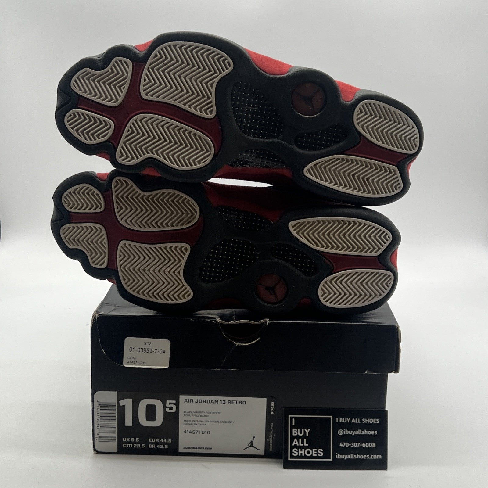 Size 10.5 - Air Jordan 13 Retro 2013 Bred (414571-010)