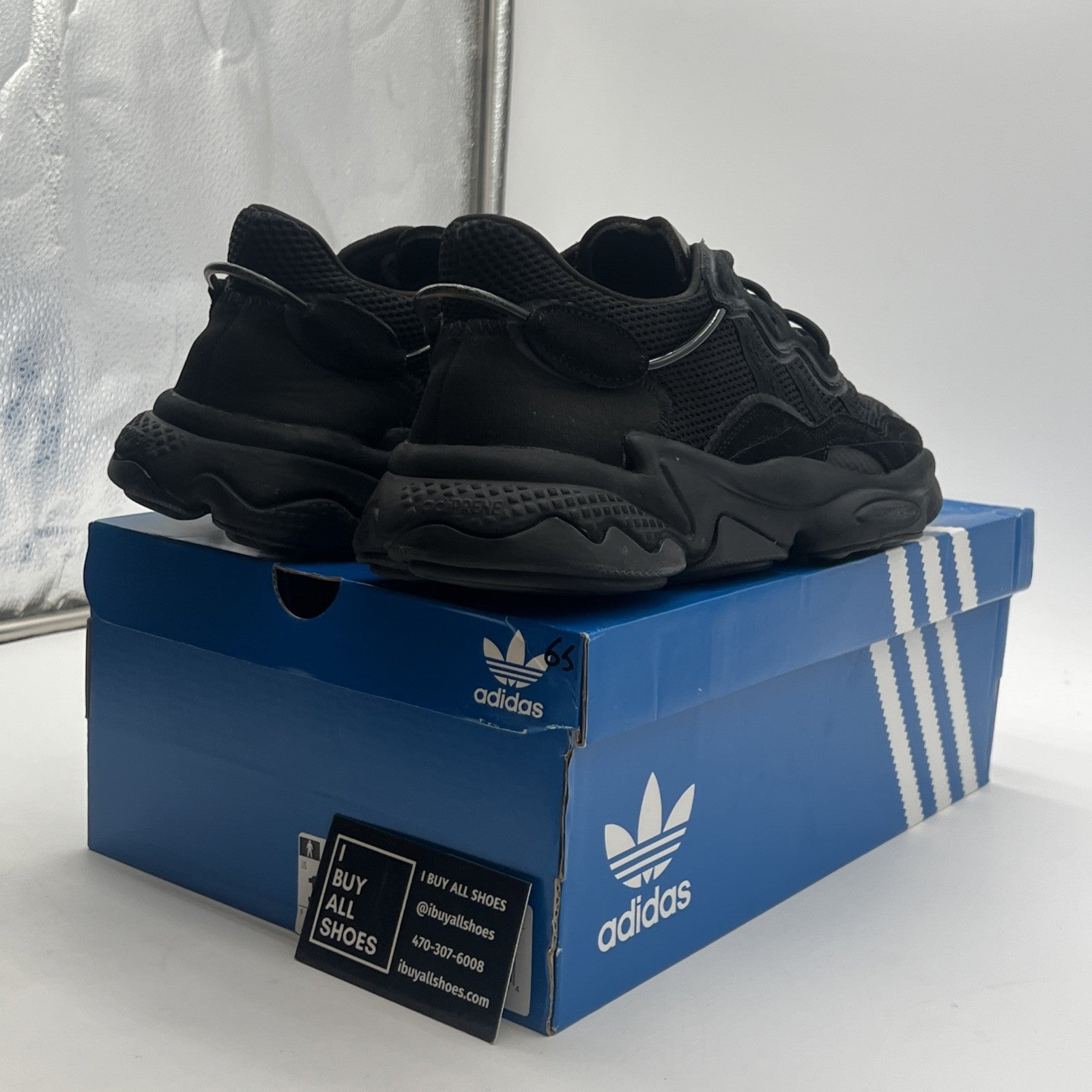 Size 10.5 - adidas Ozweego Black Carbon (EE6999)