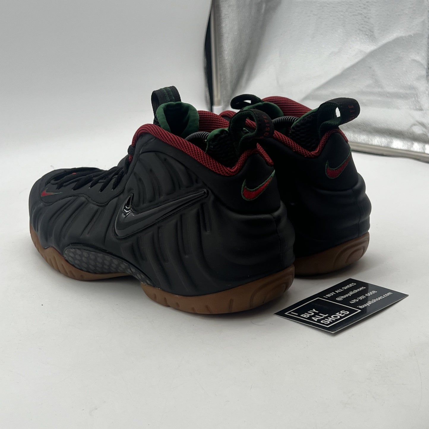 Size 9 - Nike Foamposite Pro Gucci - Black (624041-004)