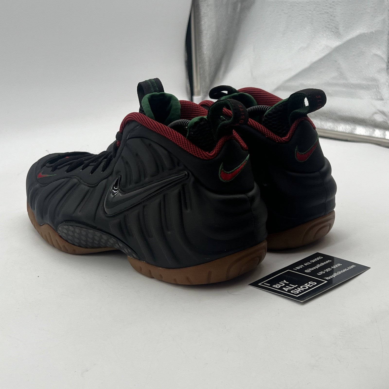 Size 9 - Nike Foamposite Pro Gucci - Black (624041-004)