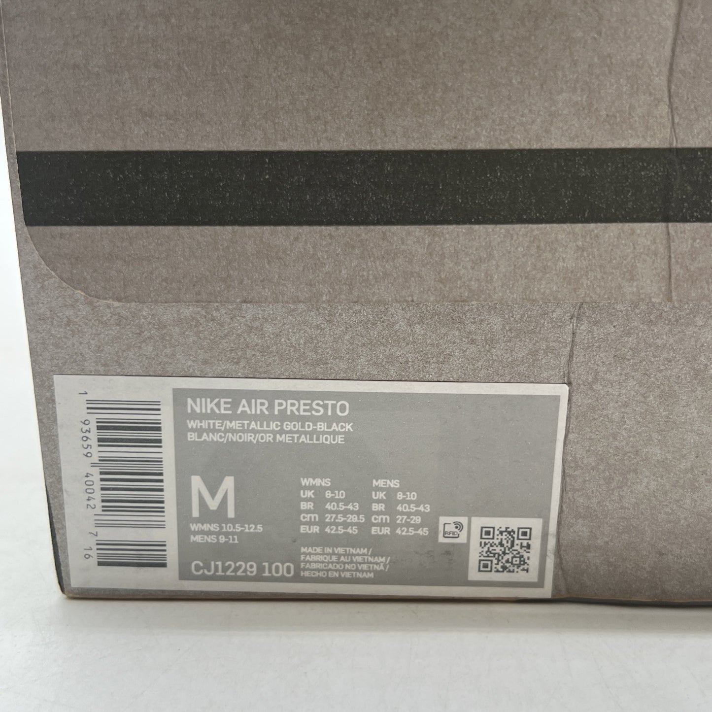 Size M(9-11) - Nike Air Presto South Korea (CJ1229-100)