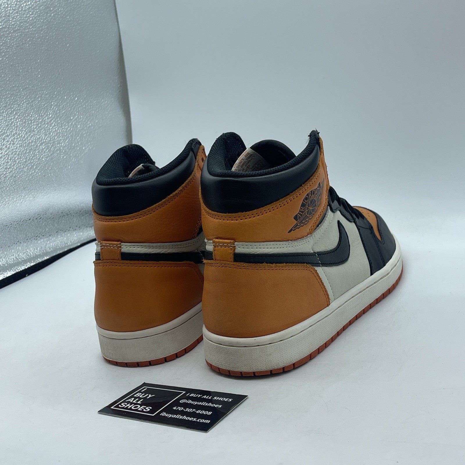 Size 10 - Jordan 1 Retro OG High Shattered Backboard Yellow Leather (555088-005)