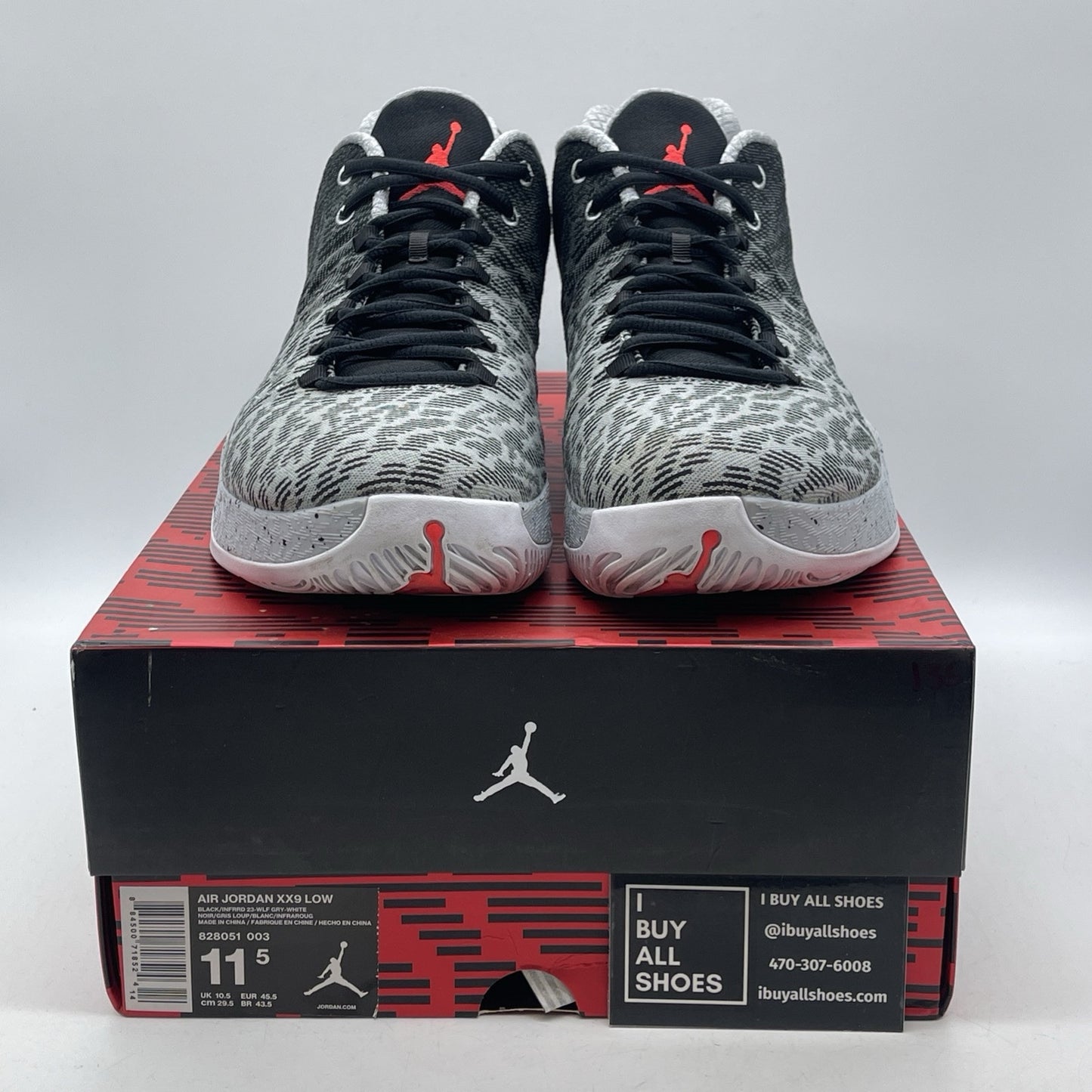 Size 11.5 - Air Jordan 29 Low Infrared Grey Black Suede Leather (828051-003)