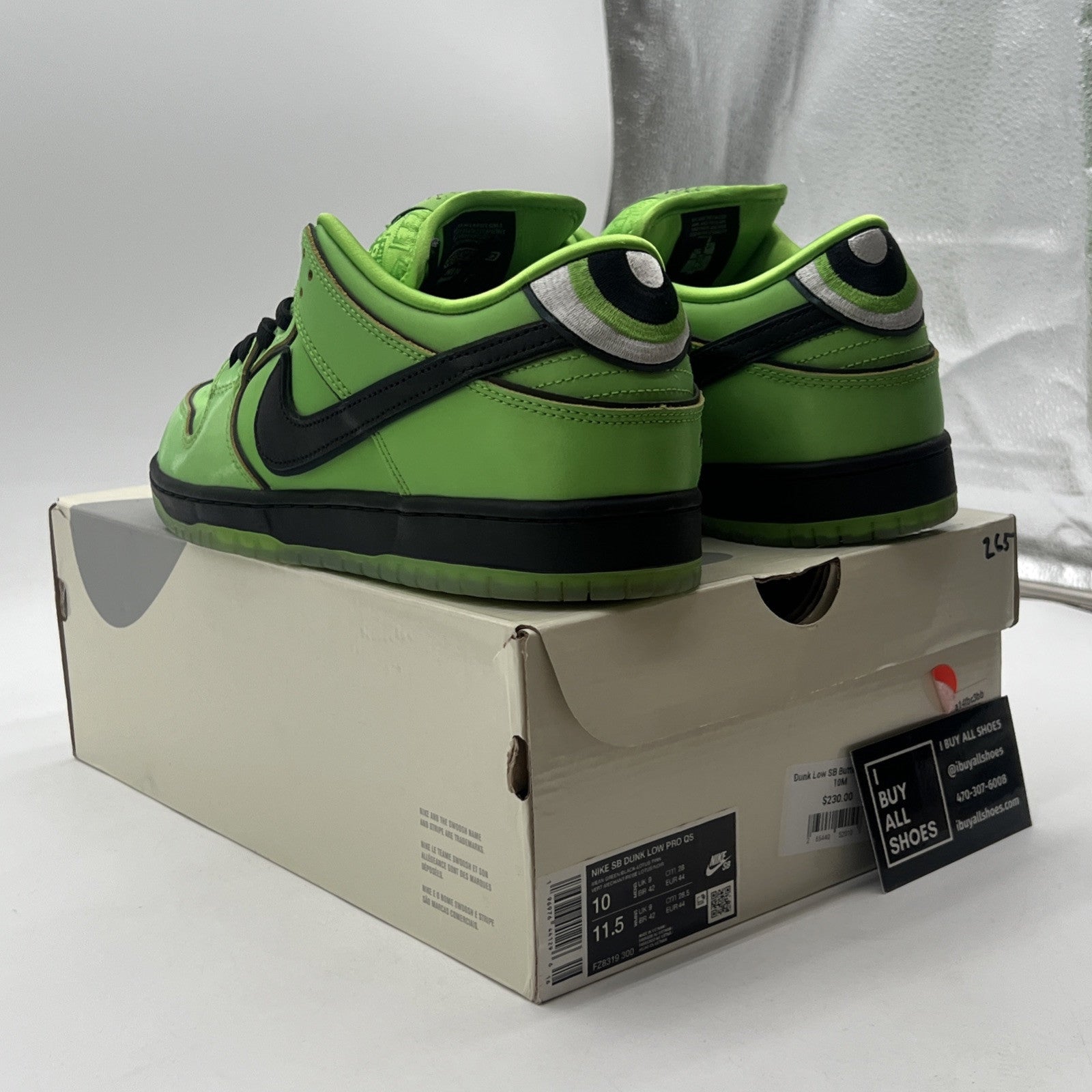 Size 10 - Nike The Powerpuff Girls x Dunk Pro SB QS Low Buttercup (FZ8319-300)