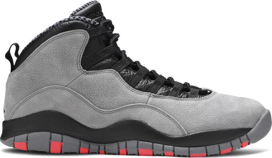 Size 9.5 - Air Jordan 10 Retro Cool Grey Black Suede Leather (310805-023)