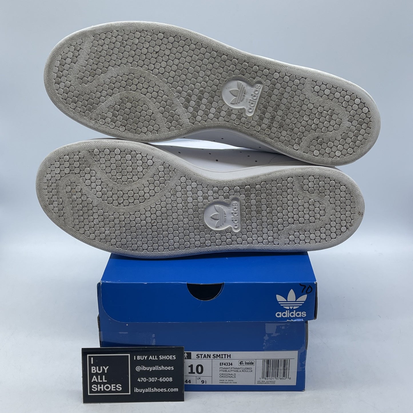 Size 10 - adidas Stan Smith Lush Red White Leather (EF4334)