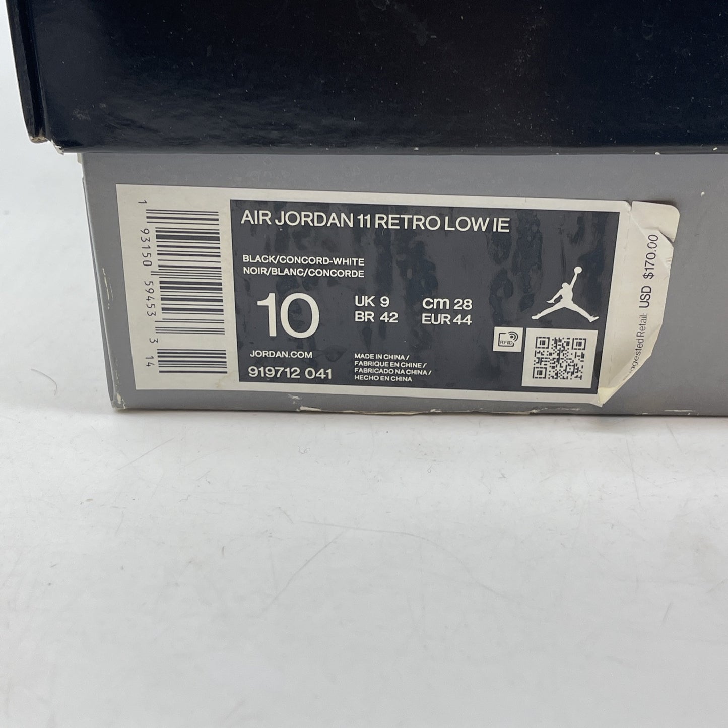 Size 10 - Air Jordan 11 Retro IE Low Space Jam Suede Leather (919712-041)