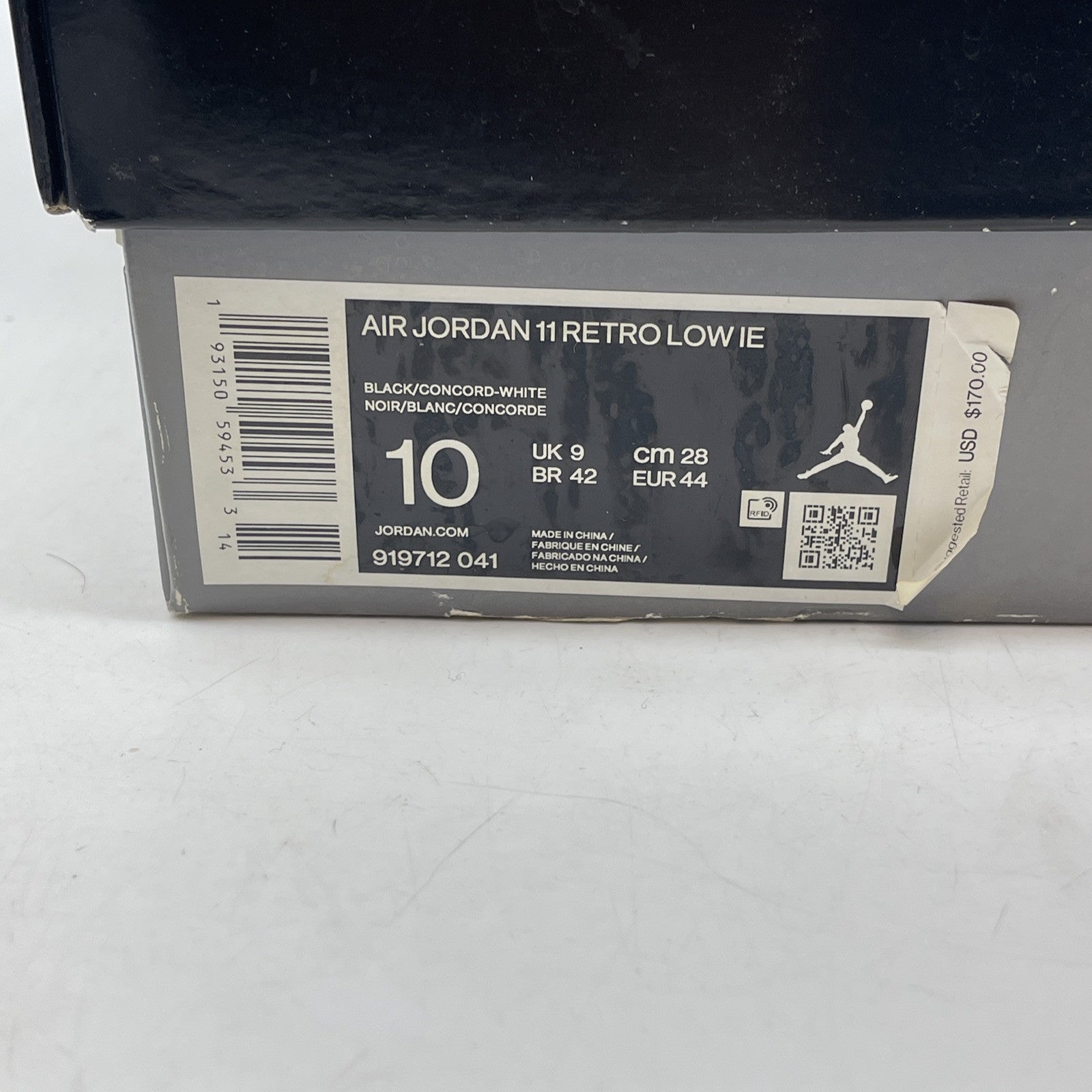 Size 10 - Air Jordan 11 Retro IE Low Space Jam Suede Leather (919712-041)