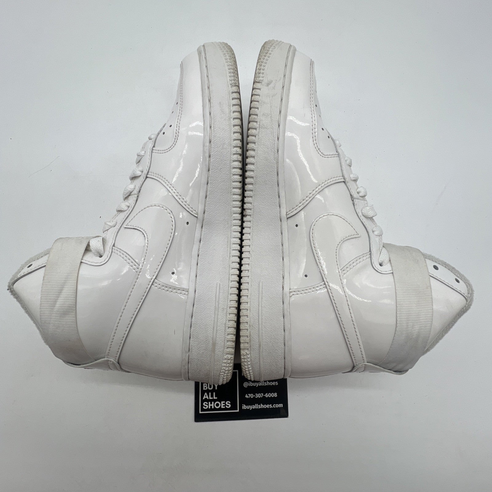 Size 8 - Nike Air Force 1 QS High Sheed Triple White (743546-107)
