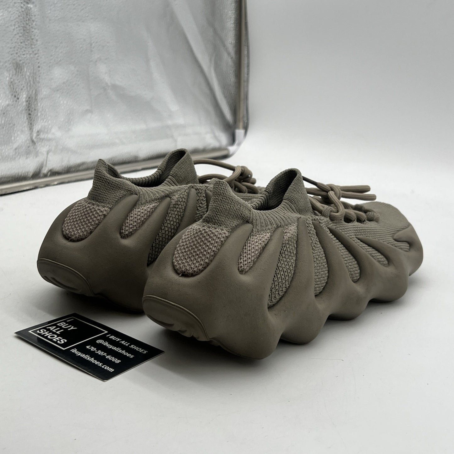 Size 10 - Adidas Yeezy 450 Stone Flax Brown Suede Rubber (ID1623)