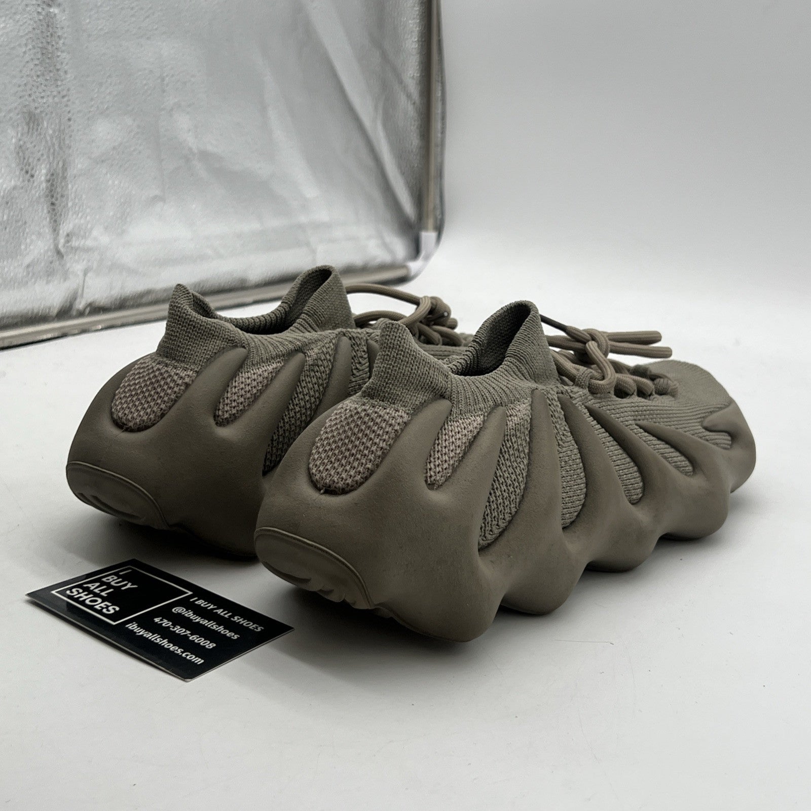 Size 10 - Adidas Yeezy 450 Stone Flax Brown Suede Rubber (ID1623)