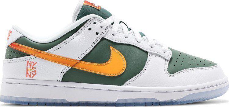 Size 10 - Nike Dunk Low NY vs. NY White Green Orange Leather (DN2489-300)