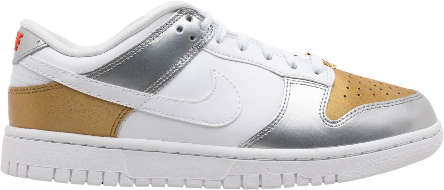 Size 9 - Nike Dunk SE Low Silver Gold Metallic W (DH4403-700)