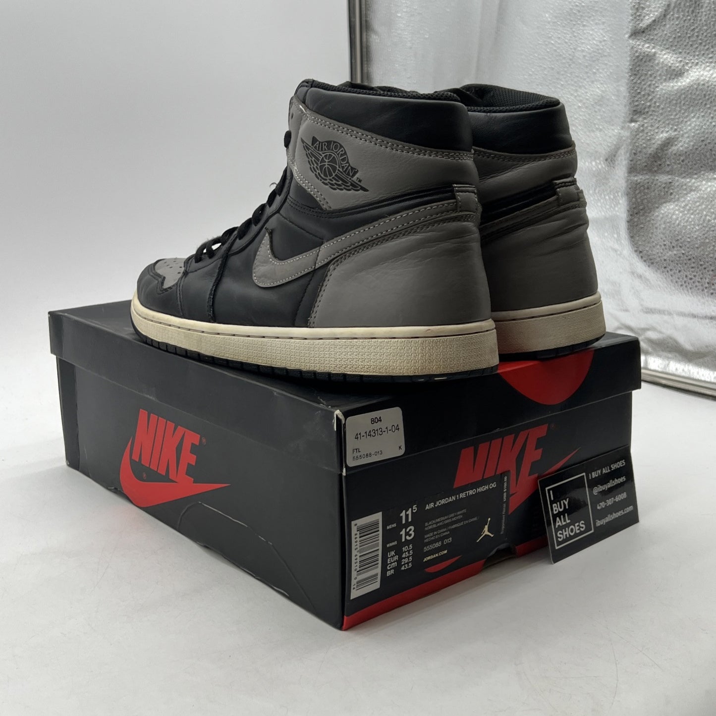 Size 11.5 - Air Jordan 1 Retro OG High Shadow (555088-013)