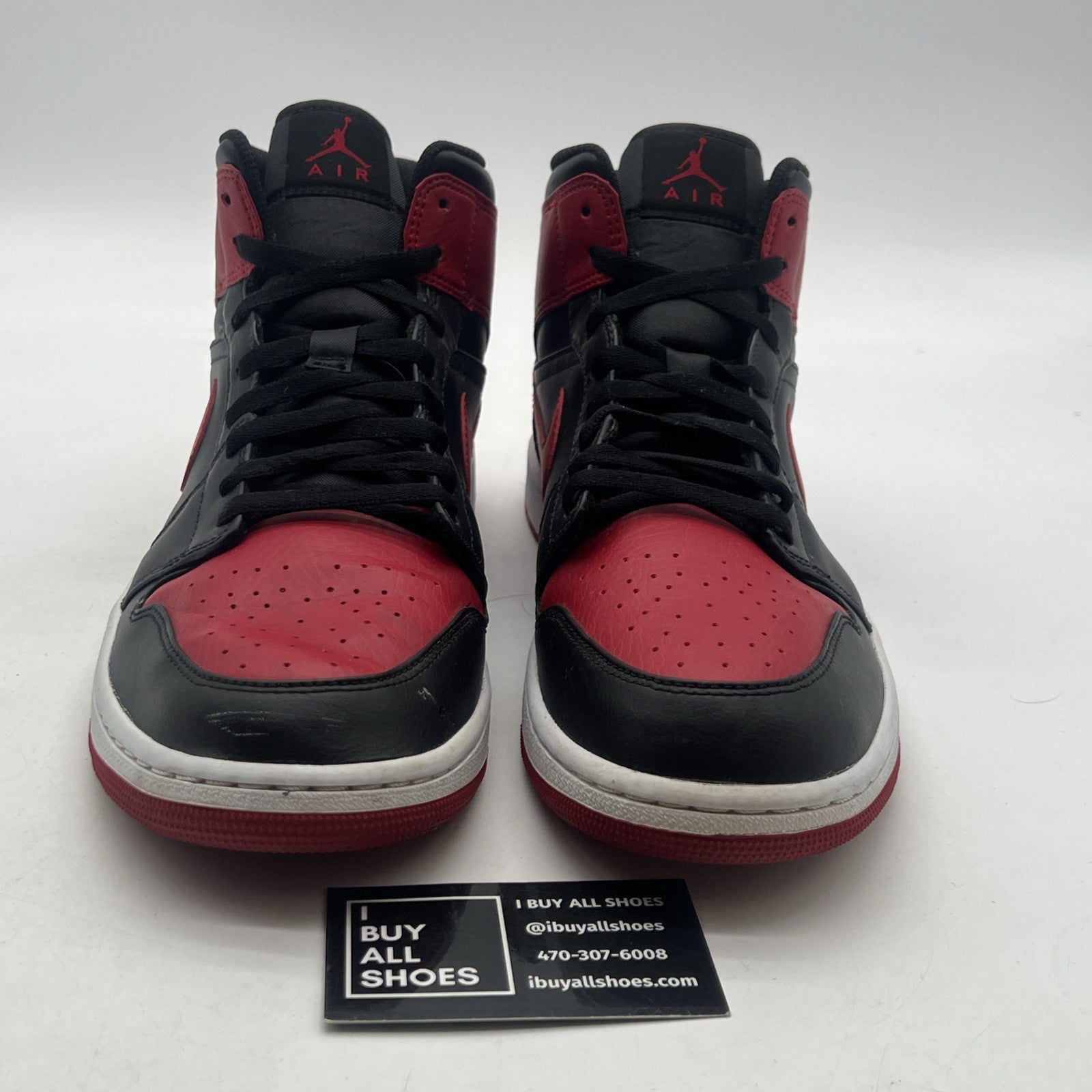 Size 12 - Air Jordan 1 Mid Banned 2020 (554724-074)