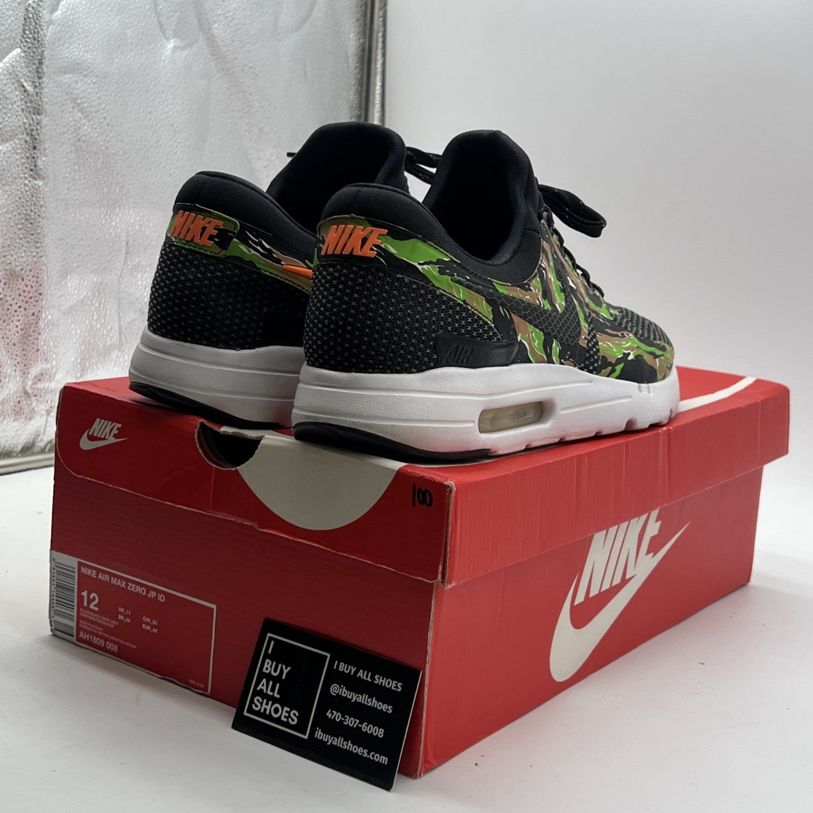 Size 12 - Nike Atmos x Air Max Zero iD Tiger Camo (AH1809-008)