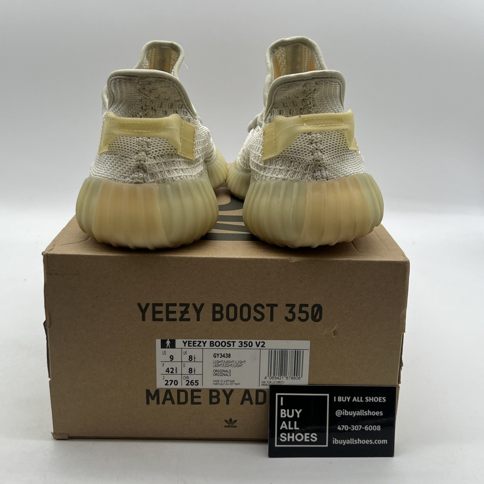 Size 9 - Adidas Yeezy Boost 350 V2 Low Light (GY3438)