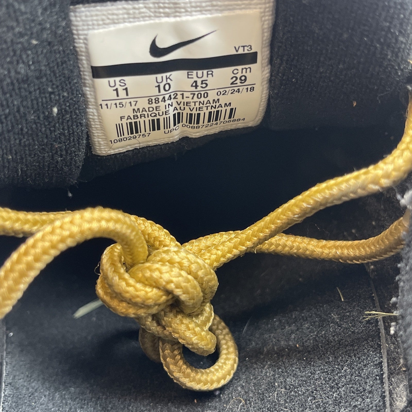 Size 11 - Nike Air Max 97 OG QS Metallic Gold Black Red Suede (884421-700)