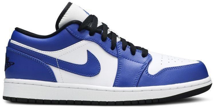 Size 10.5 - Air Jordan 1 Low Game Royal Blue White Leather (553558-124)
