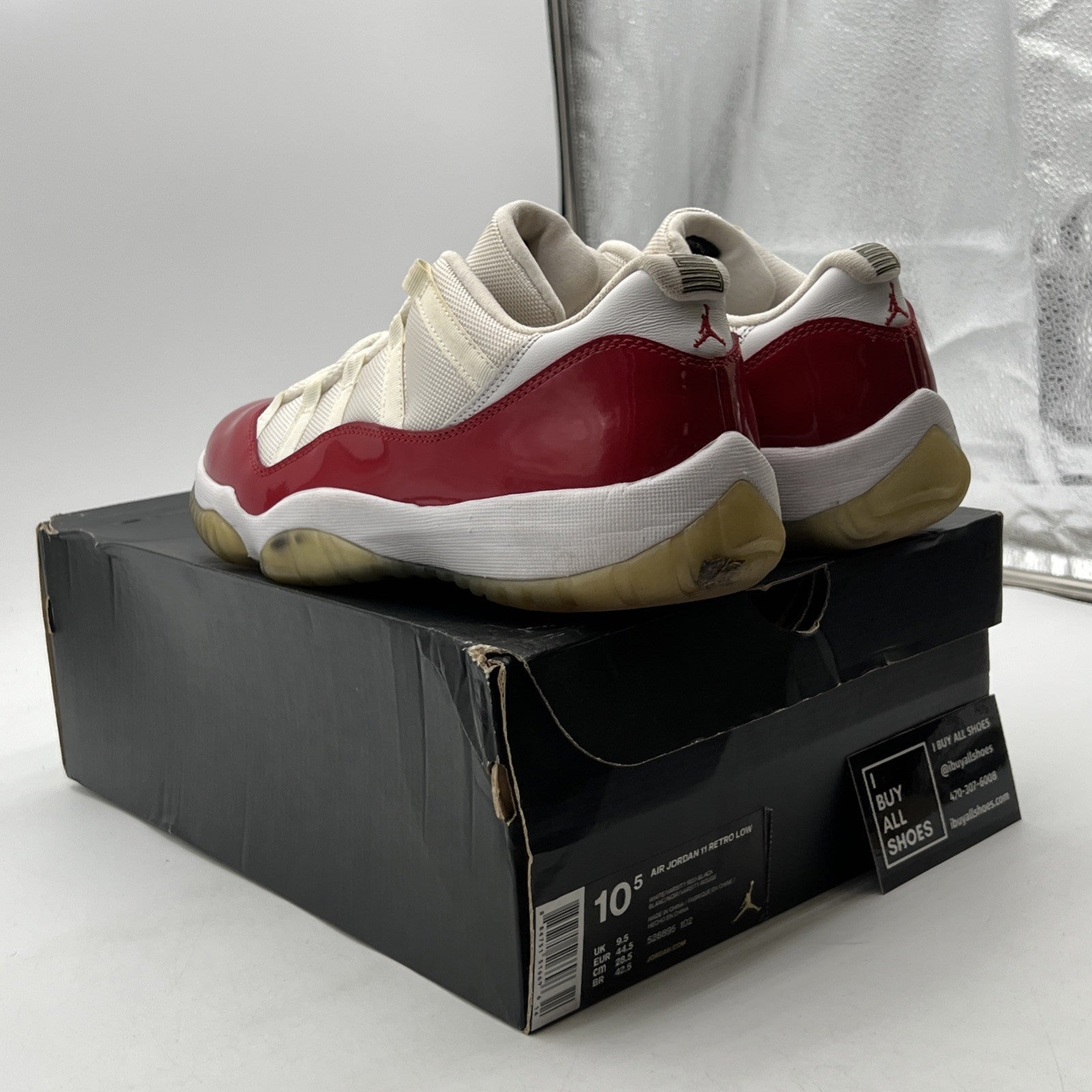Size 10.5 - Air Jordan 11 Retro 2016 Low Cherry (528895-102)