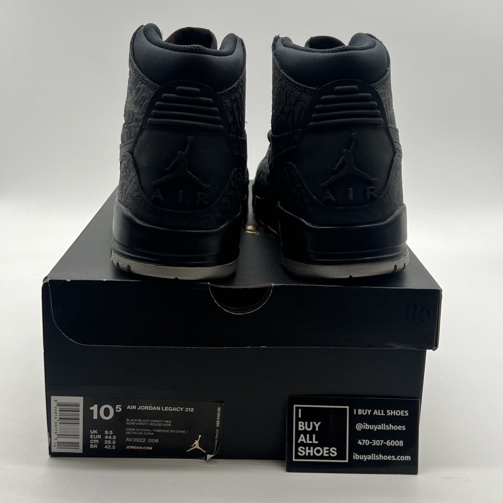 Size 10.5 - Jordan Legacy 312 Elephant Print (AV3922-006)