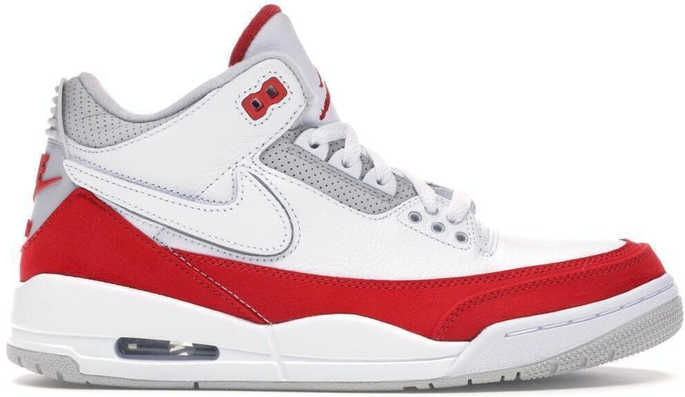 Size 10 - Jordan 3 Retro Tinker Air Max 1 2019 Red White Suede (CJ0939-100)