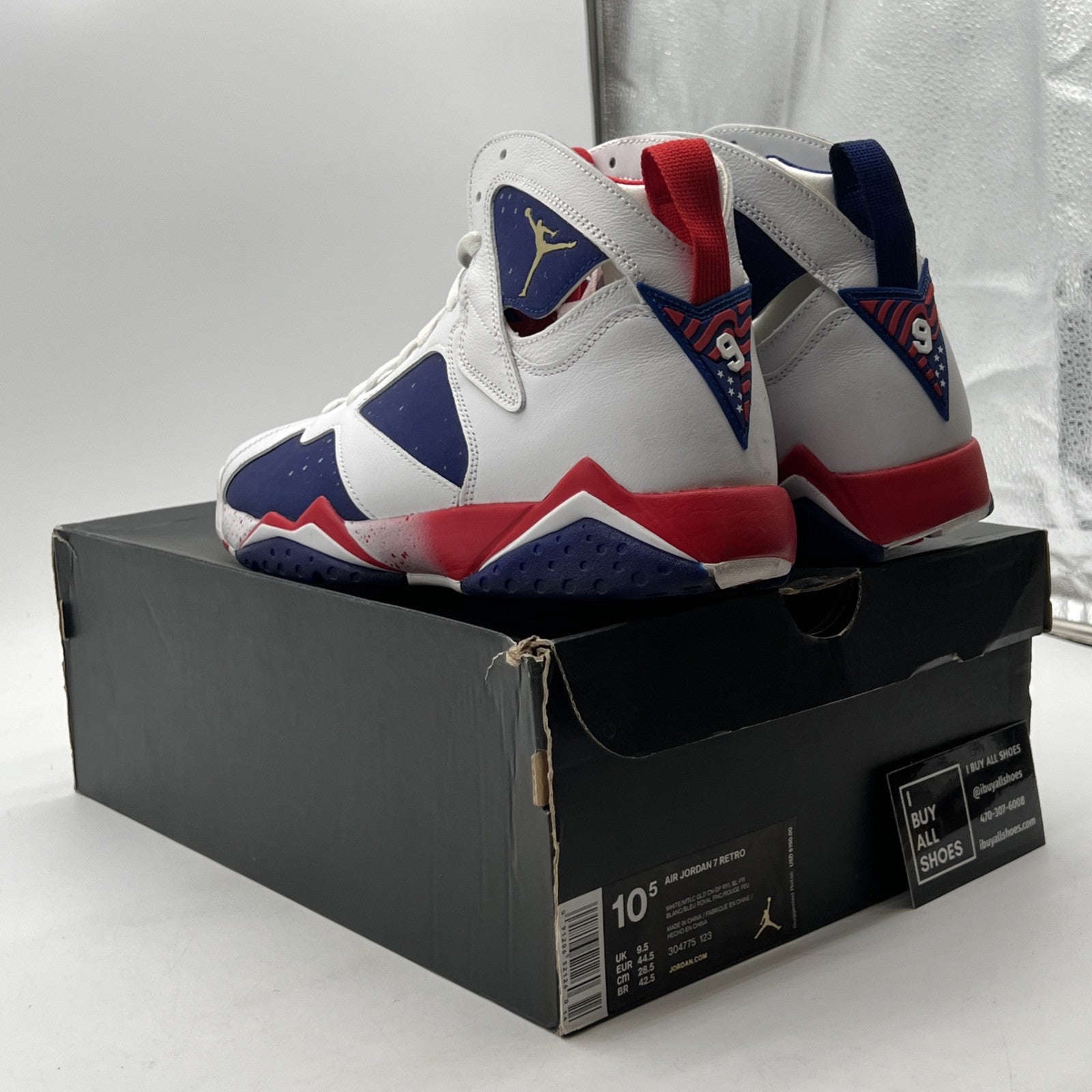 Size 10.5 - Air Jordan 7 Retro Tinker Alternate (304775-123)
