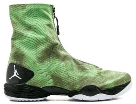 Size 13 - Air Jordan 28 Color Pack - Green Camo (584832-301)