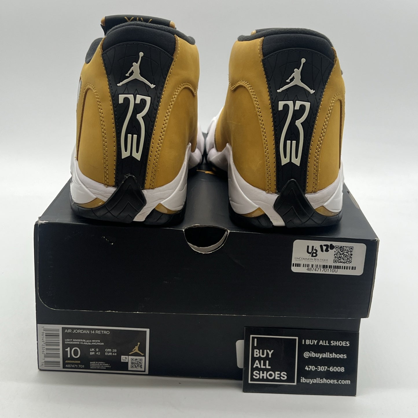 Size 10 - Air Jordan 14 Retro Light Ginger 2022 (487471-701)