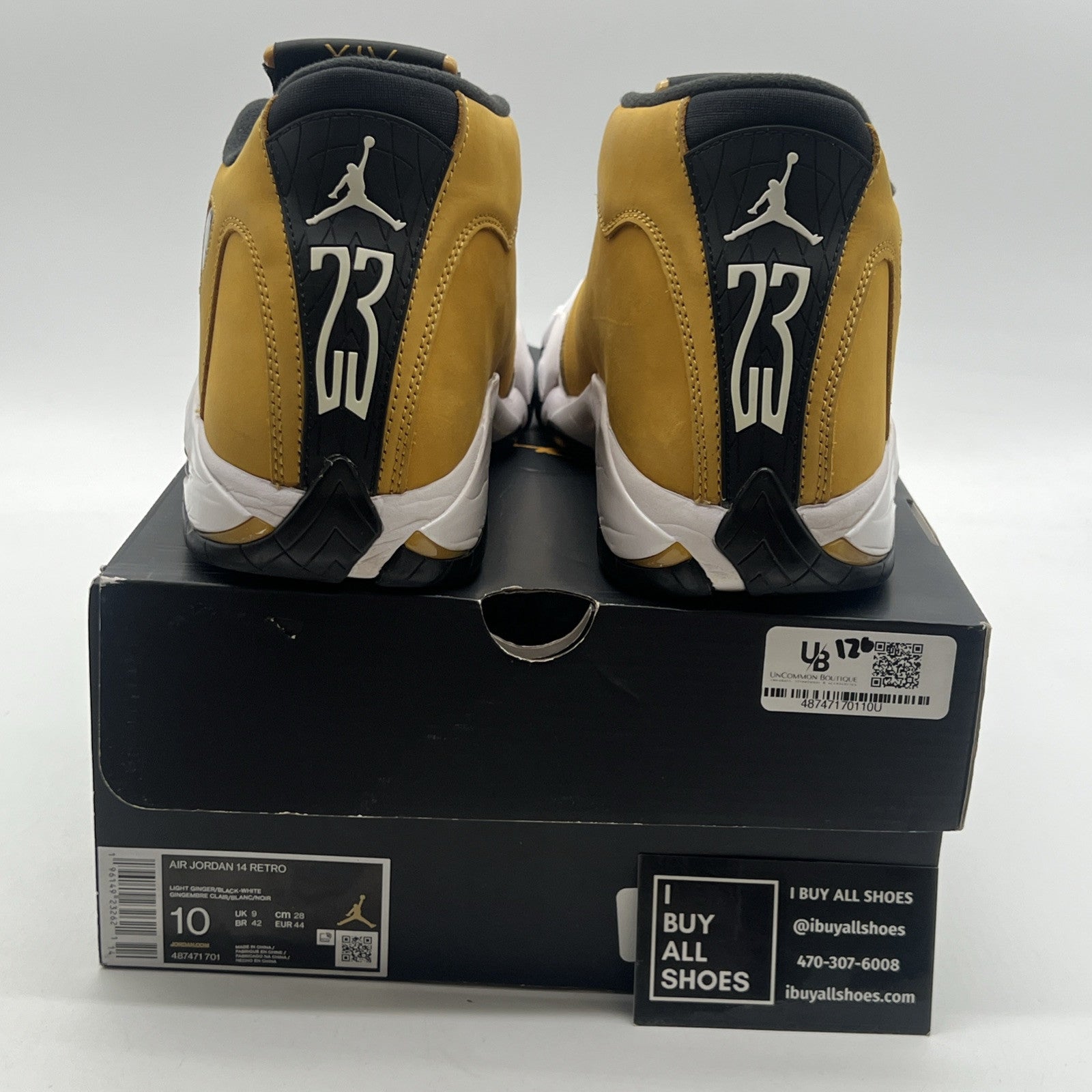 Size 10 - Air Jordan 14 Retro Light Ginger 2022 (487471-701)