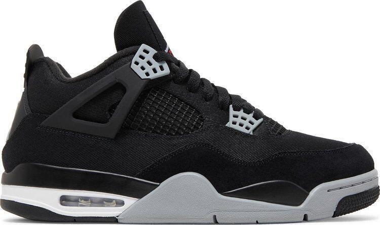 Size 10 - Jordan 4 Retro SE Mid Black Canvas Grey Suede (DH7138-006)