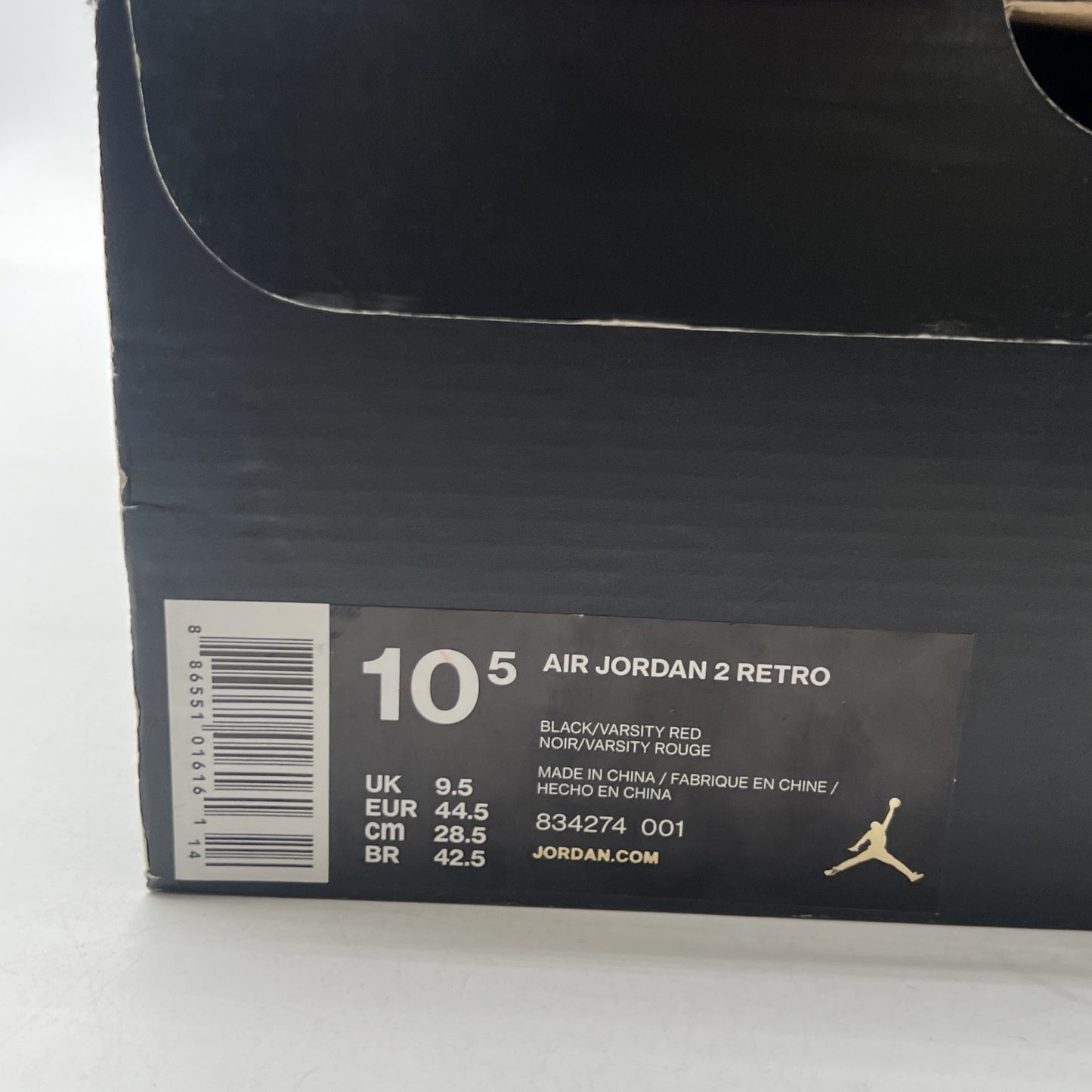 Size 10.5 - Air Jordan 2 Retro Alternate 87 (834274-010)
