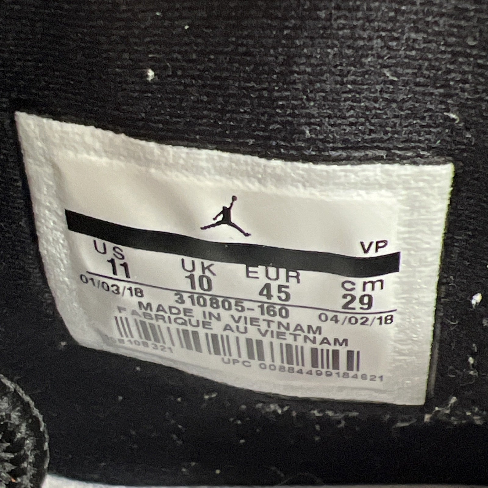 Size 11 - Air Jordan 10 Westbrook Class of 2006 (310805-160)