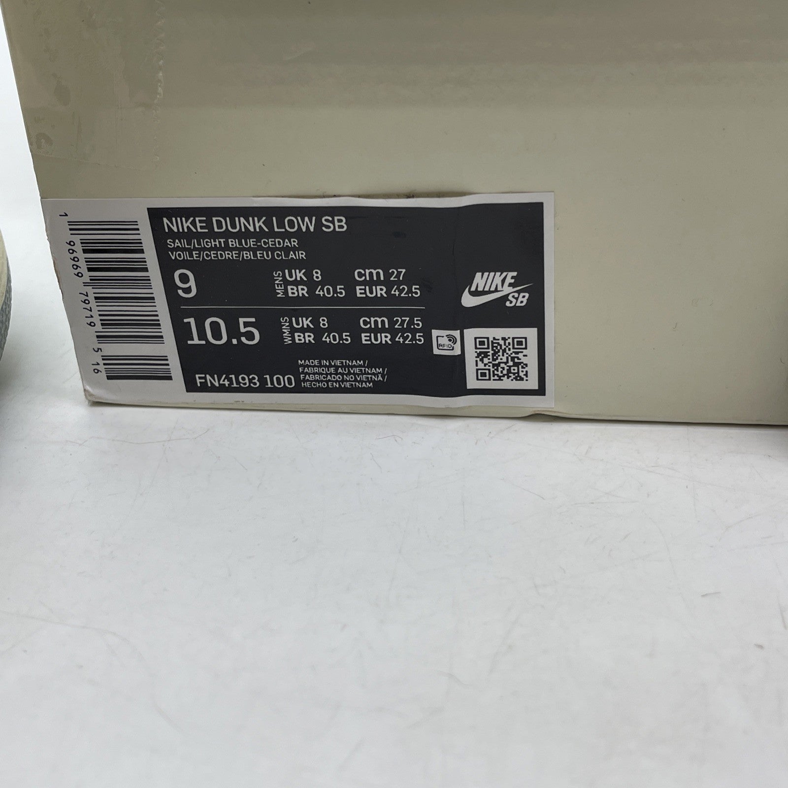 Size 9 - Nike Crenshaw Skate Club x Dunk SB Low Ivory Suede (FN4193-100)