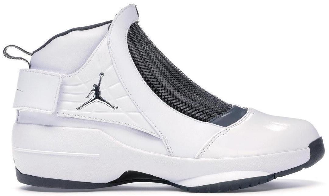 Size 12 - Air Jordan 19 Retro 2019 Flint Grey White Leather (AQ9213-100)