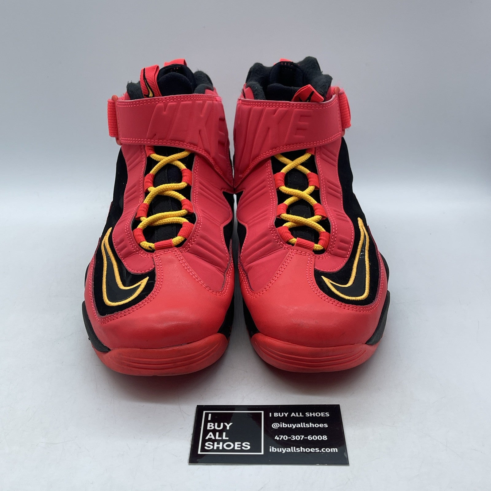 Size 11.5 - Nike Air Griffey Max 1 Red Pink Yellow Suede Leather (354912-010)